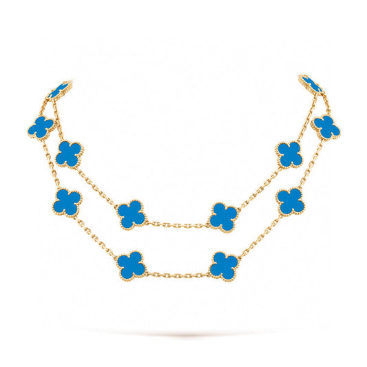 [Topon Jewelry]CLOVER 20 MOTIFS TURQUOISE GOLD