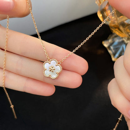 [Topon Jewelry]LUCKY  WHITE MOP  PLUM BLOSSOM NECKLACE