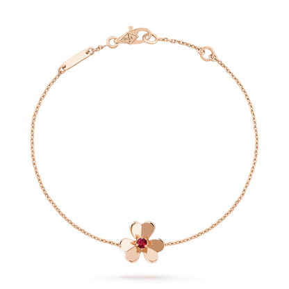 [Topon Jewelry]FRIVOLE GOLD FLOWER PINK MALACHITE BRACELET