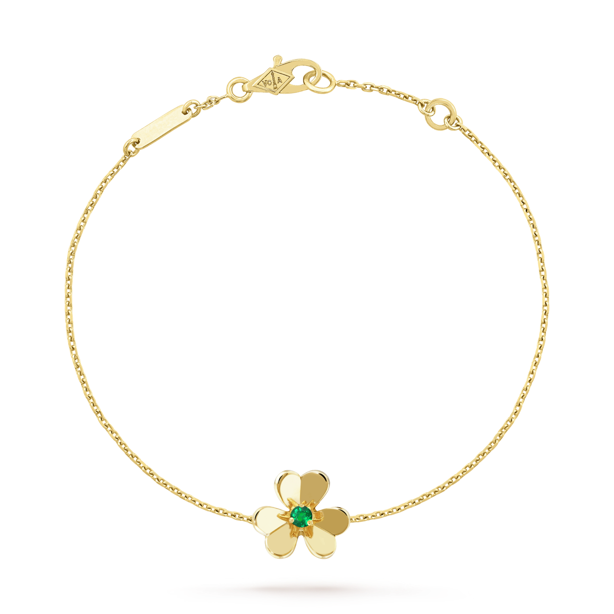 [Topon Jewelry]FRIVOLE GOLD FLOWER PINK MALACHITE BRACELET