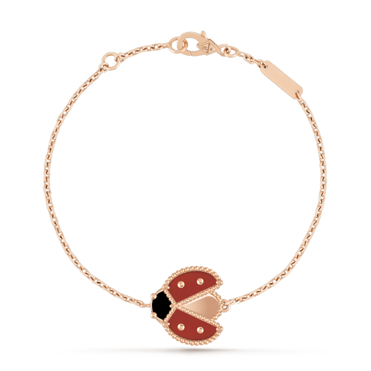 [Topon]LUCKY SPRING 1 MOTIF PINK GOLD BRACELET