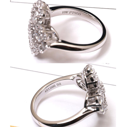 LOOP RING FULL MOTIF DIAMOND 16MM SILVE