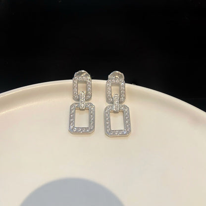 LINKS MEDIUM EARRINGS DIAMOND