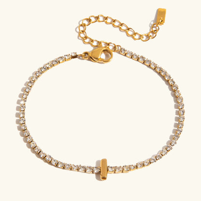 [Topon]Avaria Bubble Letter Tennis Bracelet