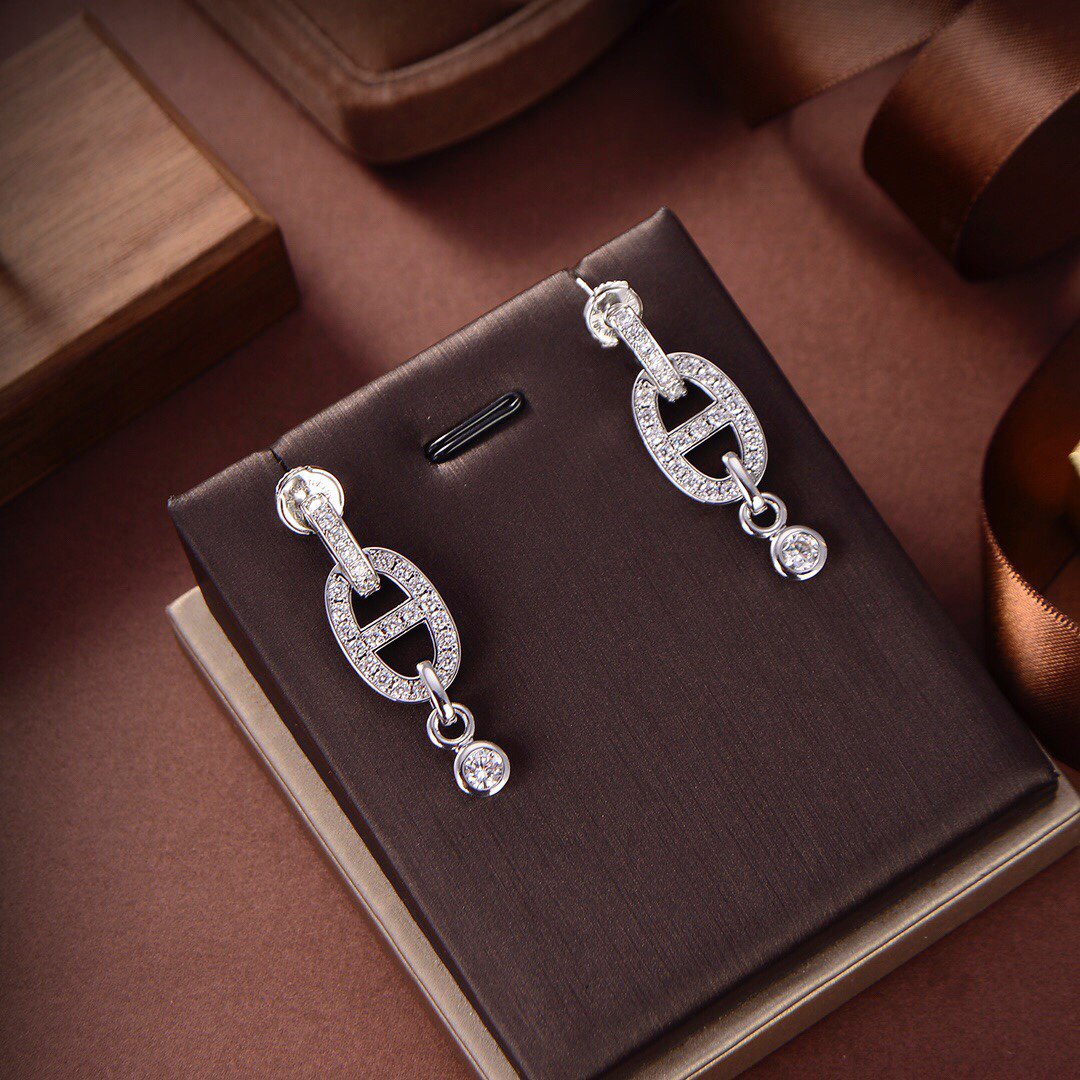 [Topon Jewelry]HM CHAINE DIAMOND EARRINGS