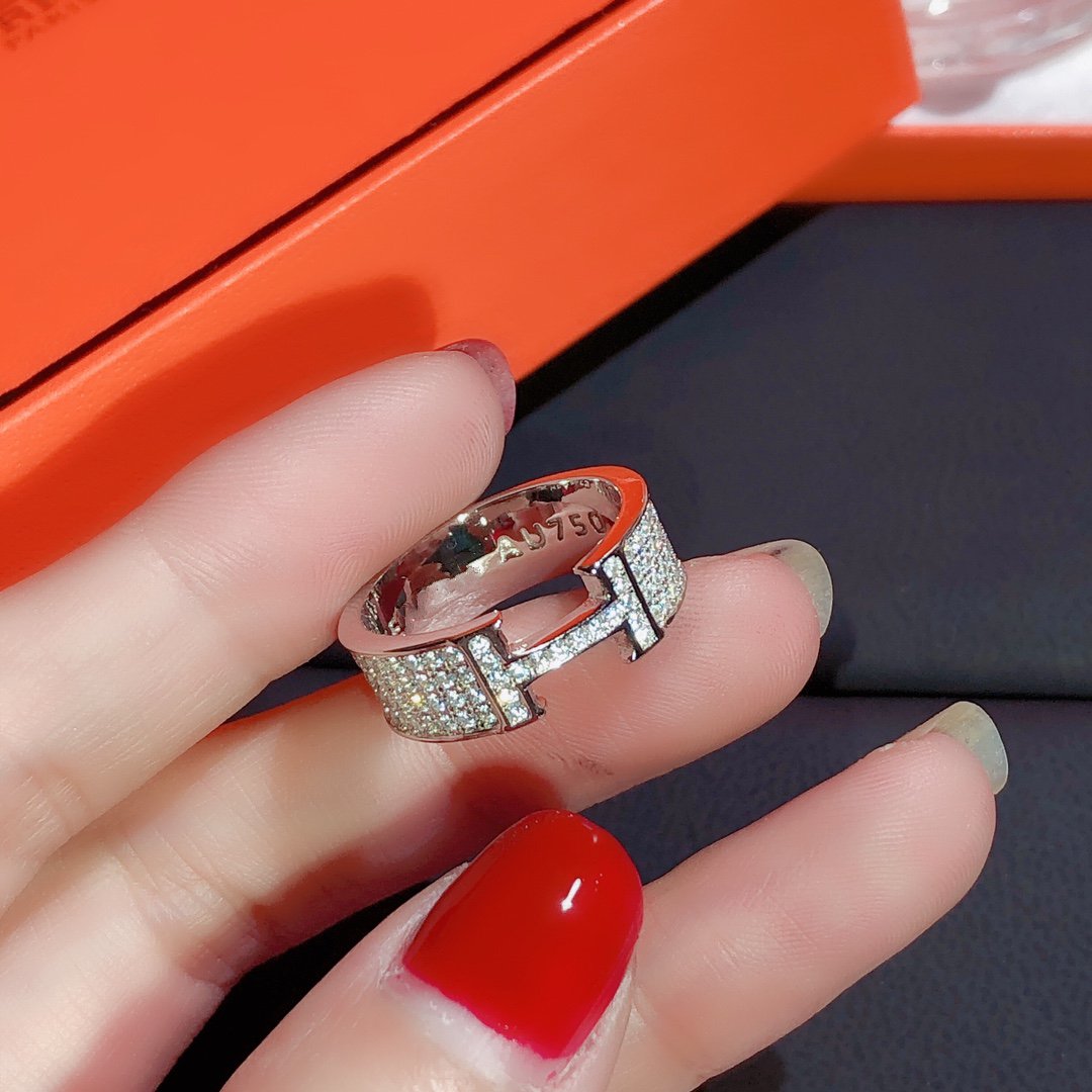 [Topon Jewelry]H RING FULL DIAMOND