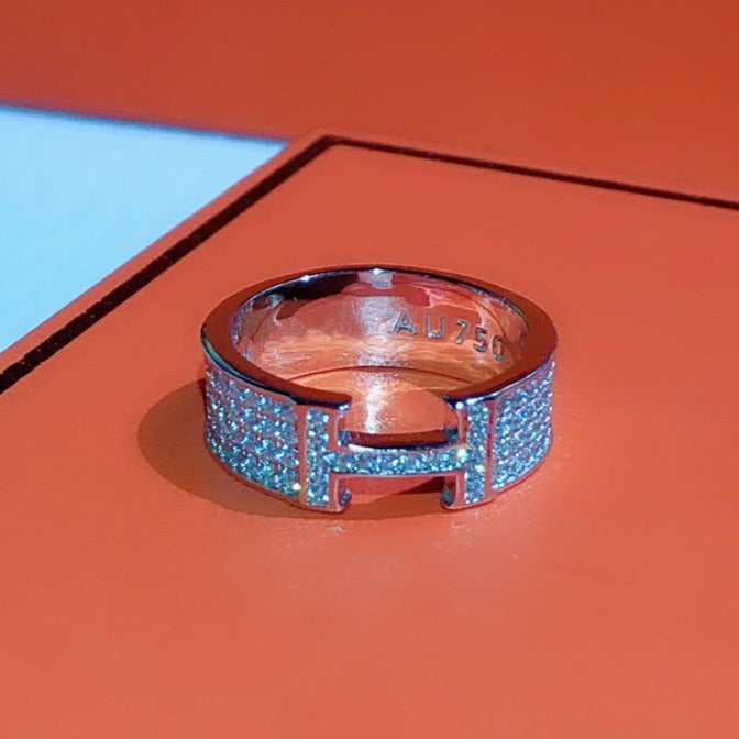 [Topon Jewelry]H RING FULL DIAMOND