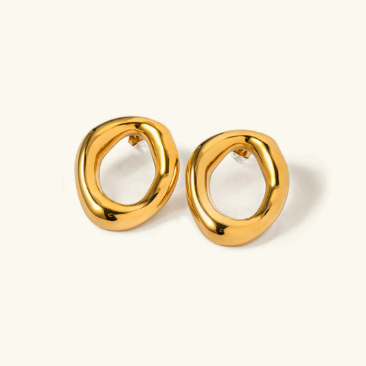[Topon]Raquel Open Oval Earrings