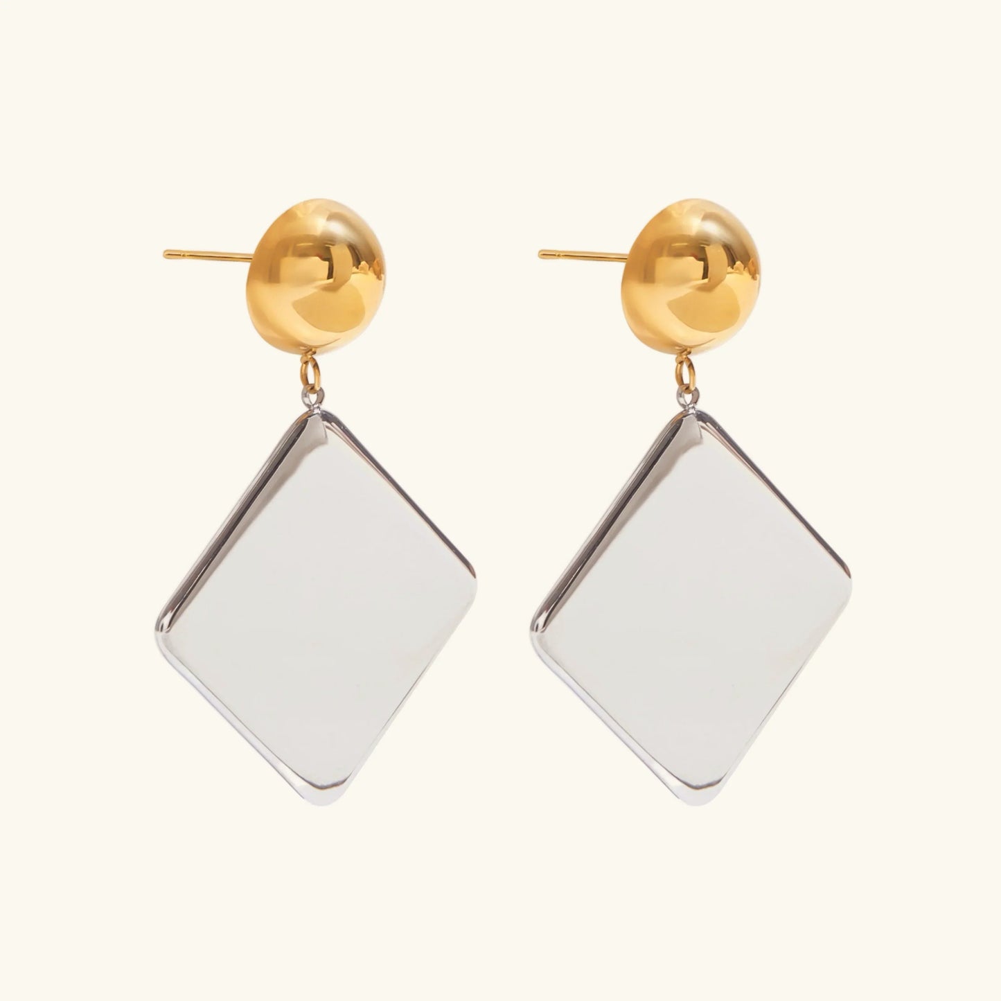[Topon]Kelly Geometric Drop Earrings