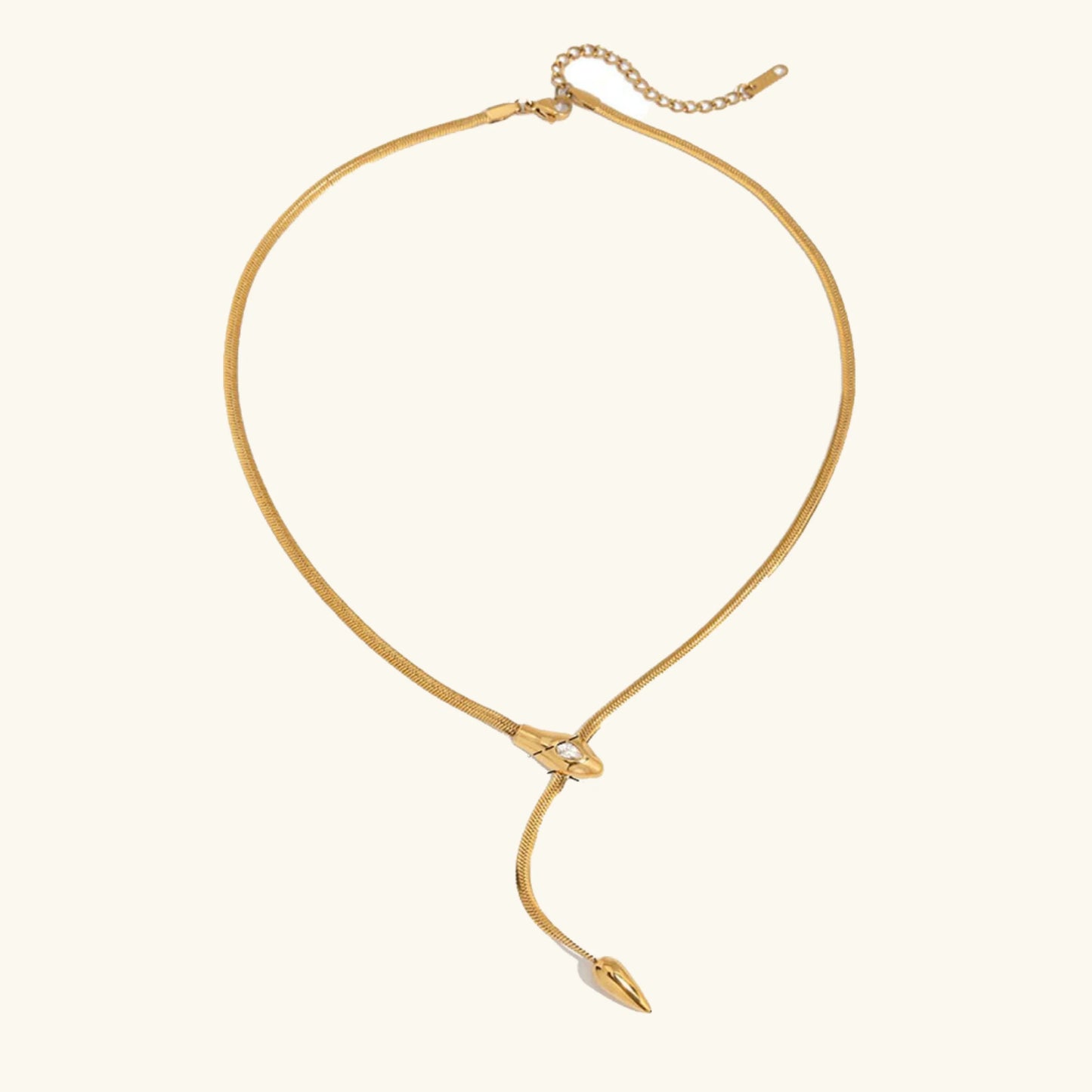 [Topon]Zarelle Gold Serpentine Pendant