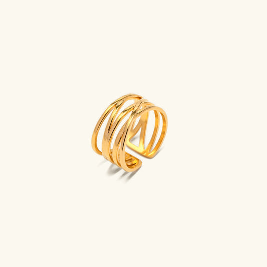 [Topon]River Gold Ring