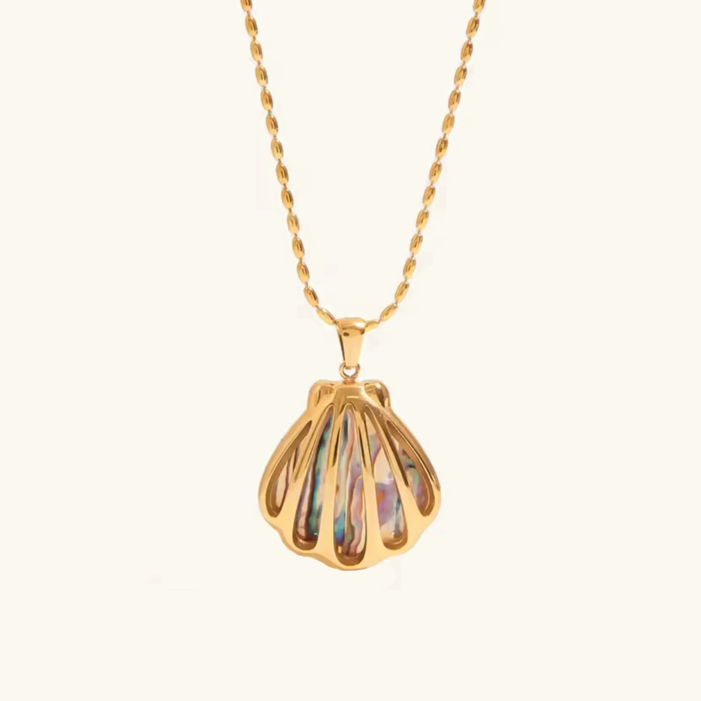 [Topon]Nixie Gold Seashell Pendant