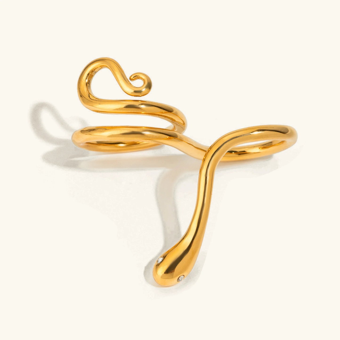 [Topon]Gemmie Golden Snake Ring