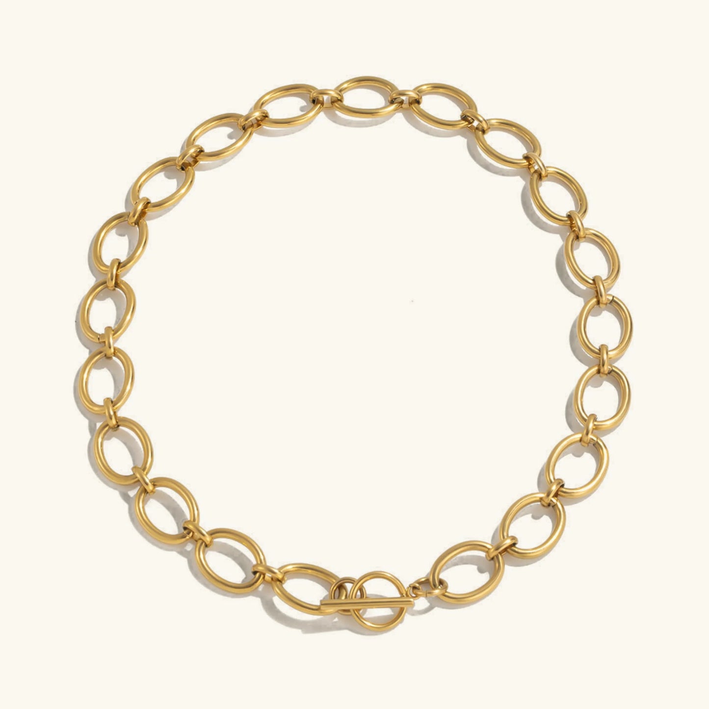 [Topon]Cielle Chunky Gold Chain Necklace