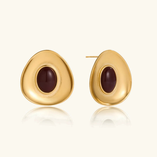 [Topon]Orissa Gold Enamel Earrings