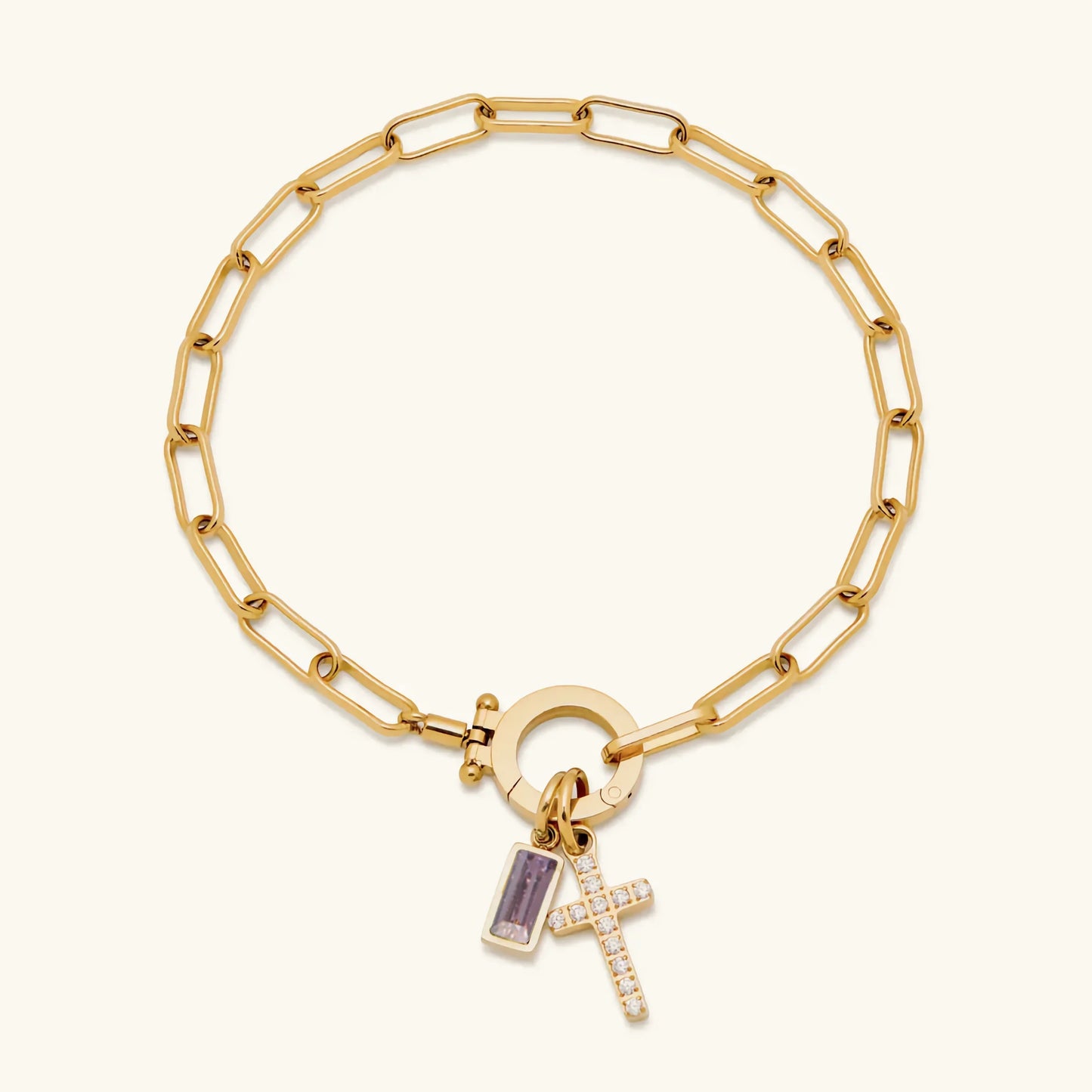 [Topon]Annabella Birthstone Cross Bracelet