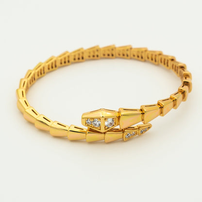 [Topon Jewelry]SERPENTI BRACELET DIAMONDS PINK GOLD