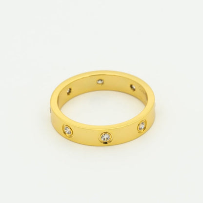 [Topon Jewelry]LOVE RING 3.6MM 8 DIAMONDS