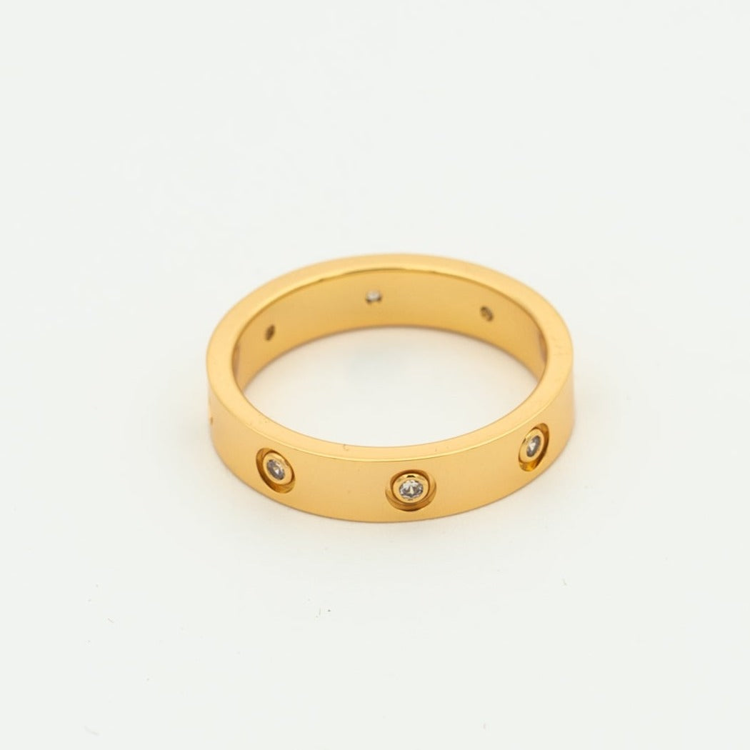 [Topon Jewelry]LOVE RING 3.6MM 8 DIAMONDS