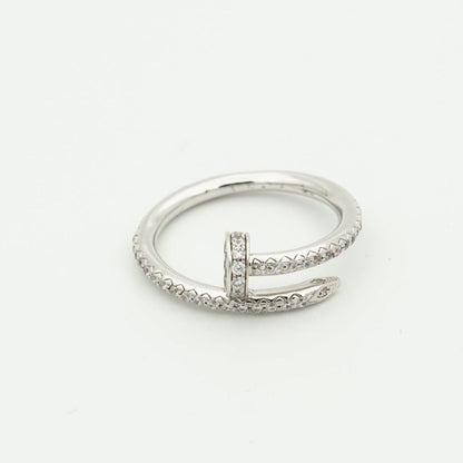 [Topon Jewelry]JUSTE RING 1.8MM SILVER DIAMONDS