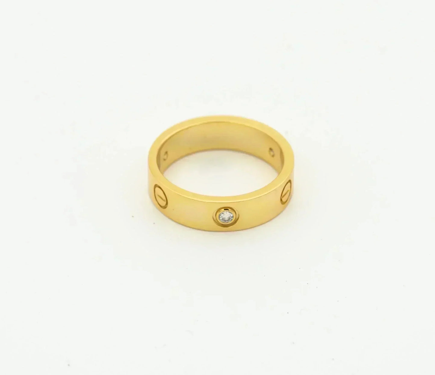 [Topon]LOVE RING 4MM 1 DIAMOND GOLD