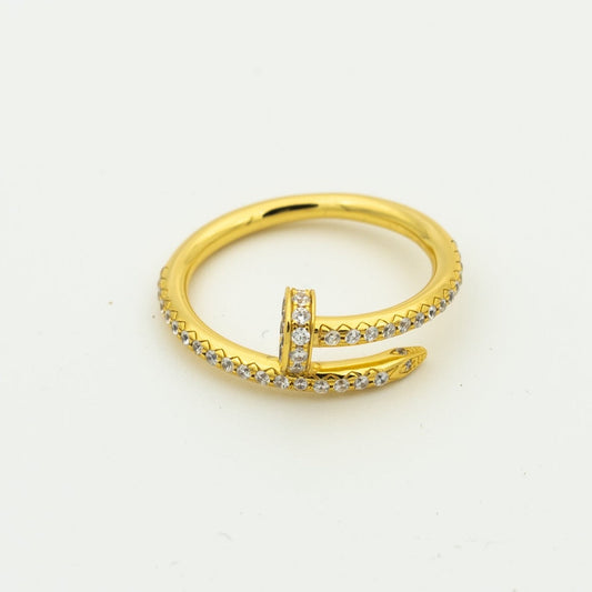 [Topon Jewelry]JUSTE RING 1.8MM GOLD DIAMONDS