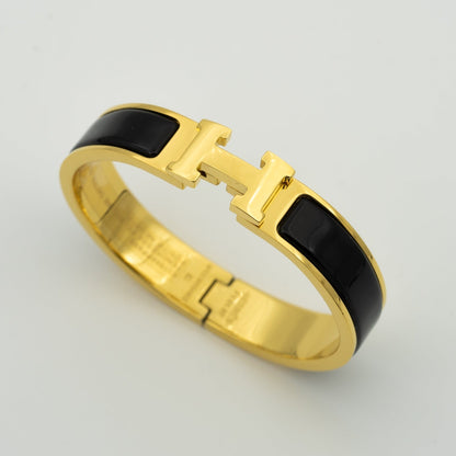 [Topon Jewelry]H BLACK BRACELET