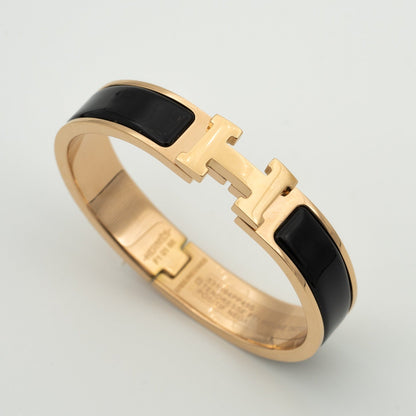 [Topon Jewelry]H BLACK BRACELET