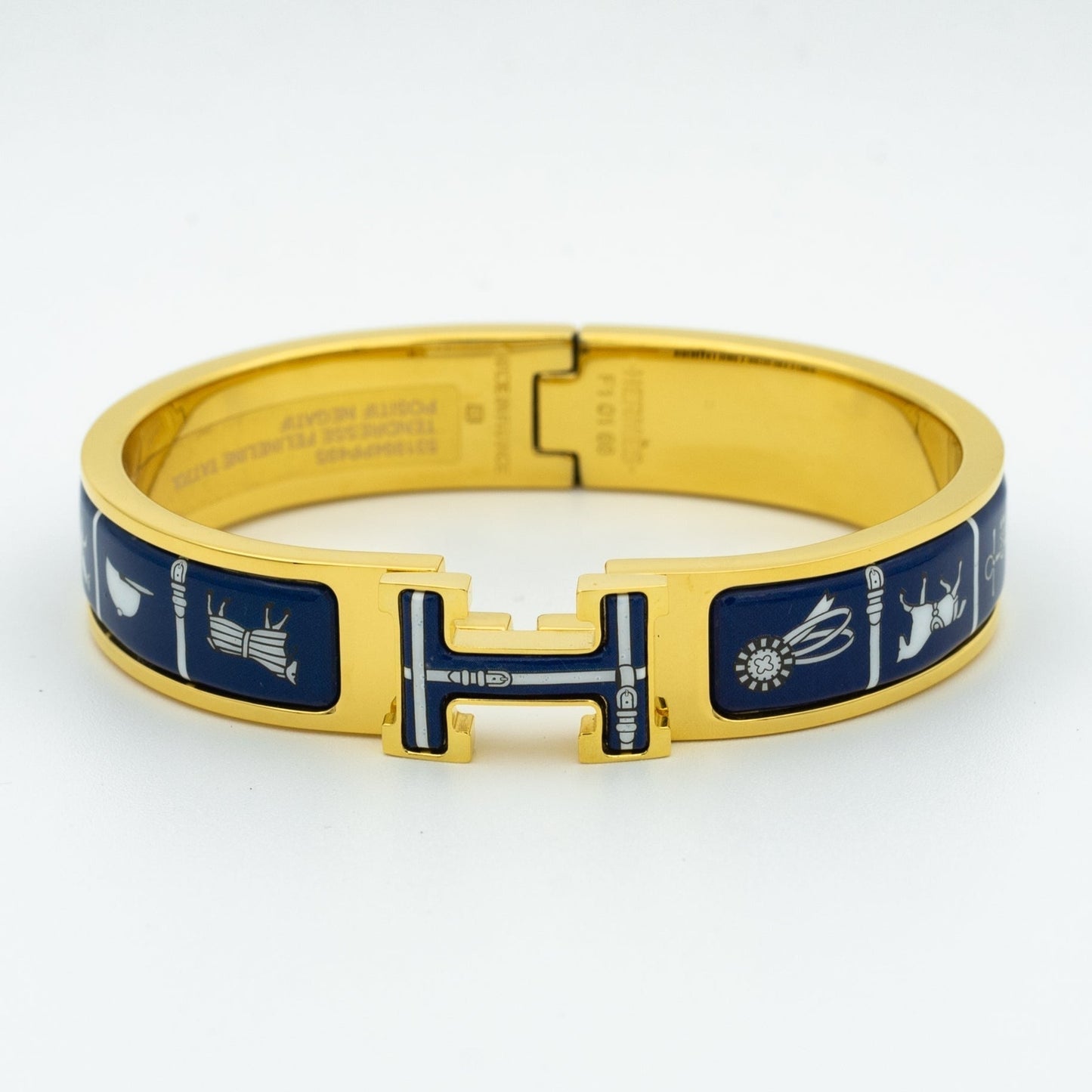 [Topon Jewelry]H BRACELET BLUE CERAMIC