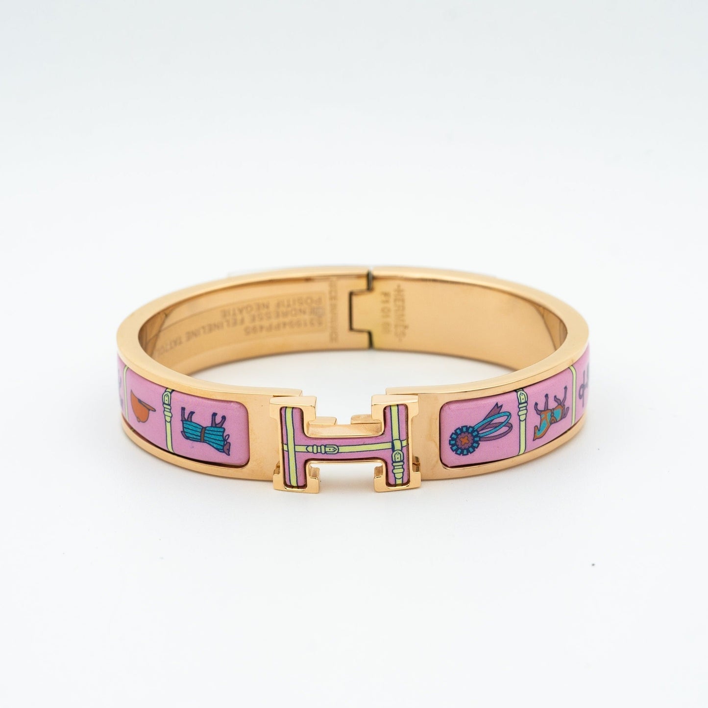 [Topon Jewelry]H PINK GOLD BRACELET PINK CERAMIC