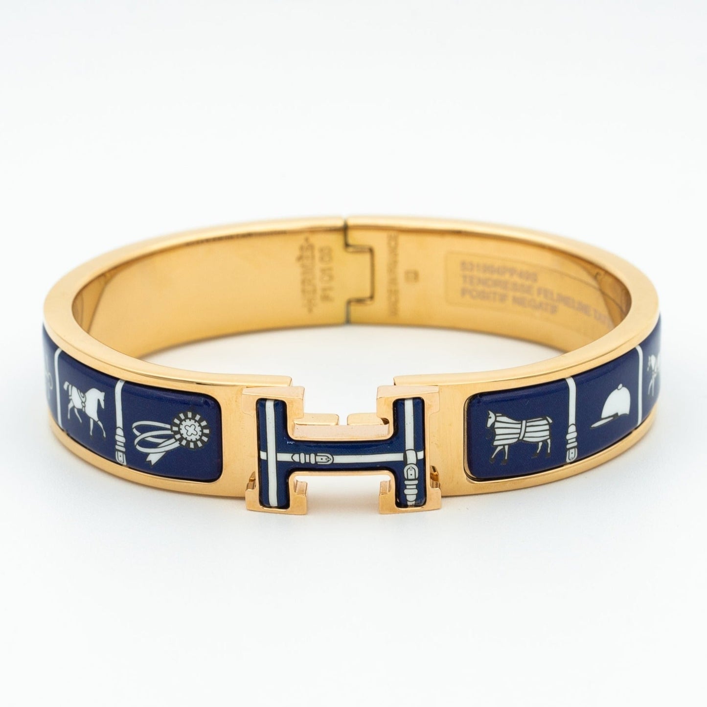 [Topon Jewelry]H BRACELET BLUE CERAMIC