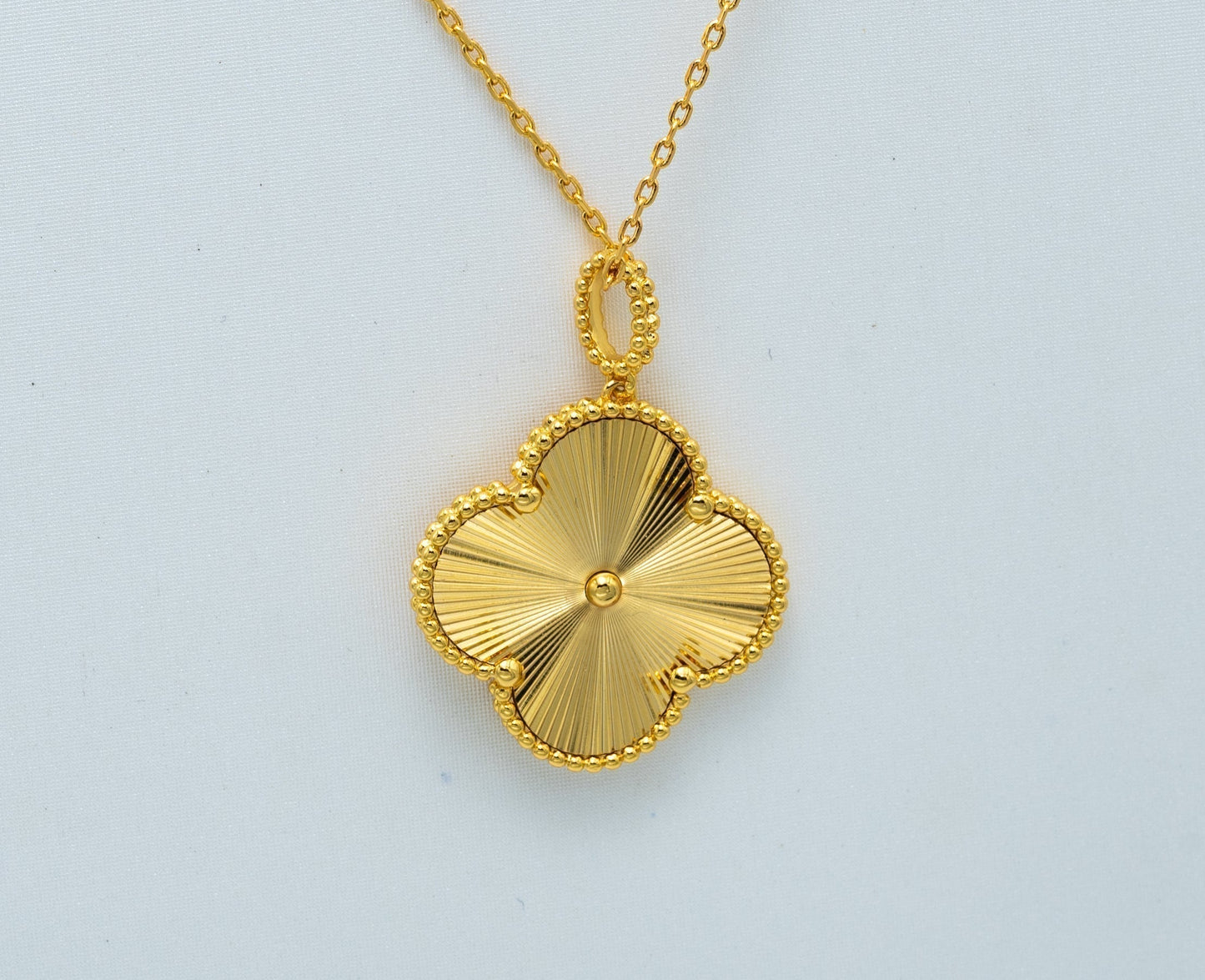 [Topon Jewelry]CLOVER 25MM PEDANT NECKLACE GOLD