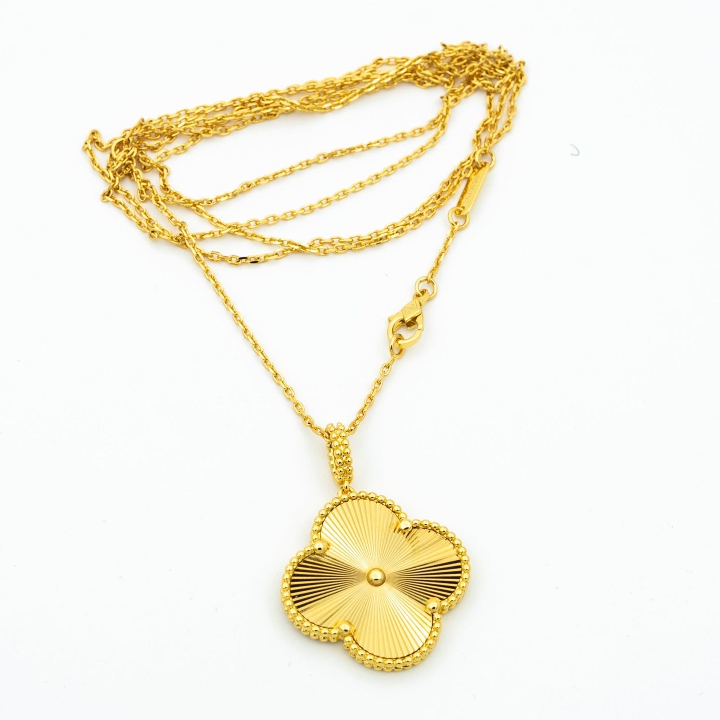 [Topon Jewelry]CLOVER 25MM PEDANT NECKLACE GOLD