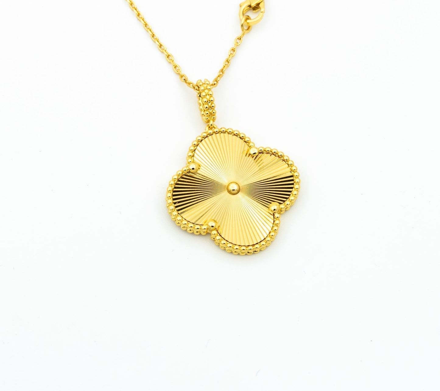 [Topon Jewelry]CLOVER 25MM PEDANT NECKLACE GOLD