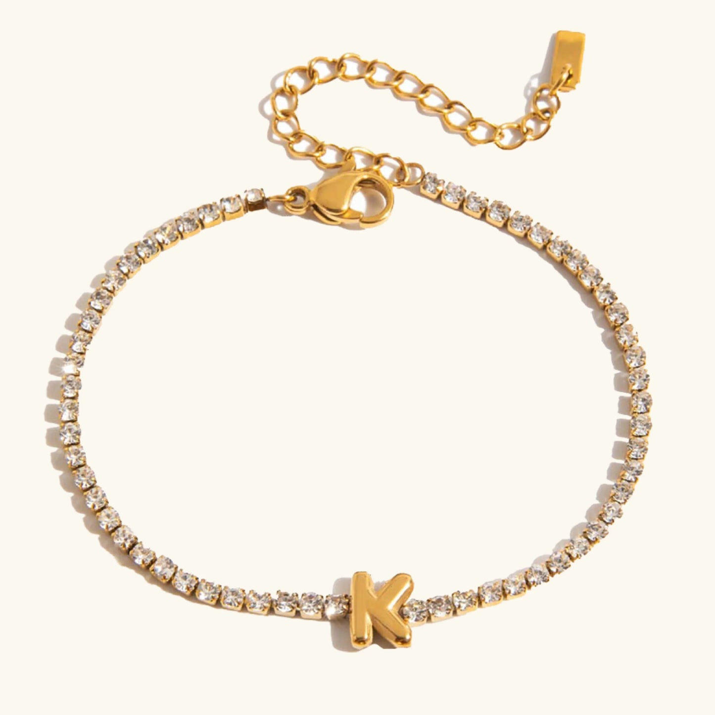[Topon]Avaria Bubble Letter Tennis Bracelet