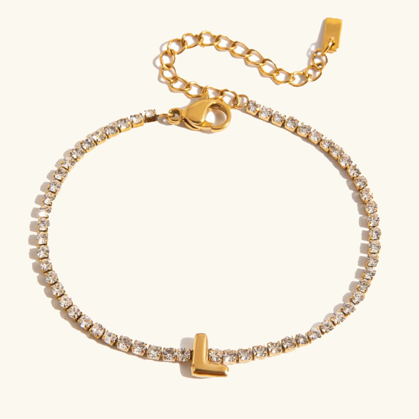 [Topon]Avaria Bubble Letter Tennis Bracelet
