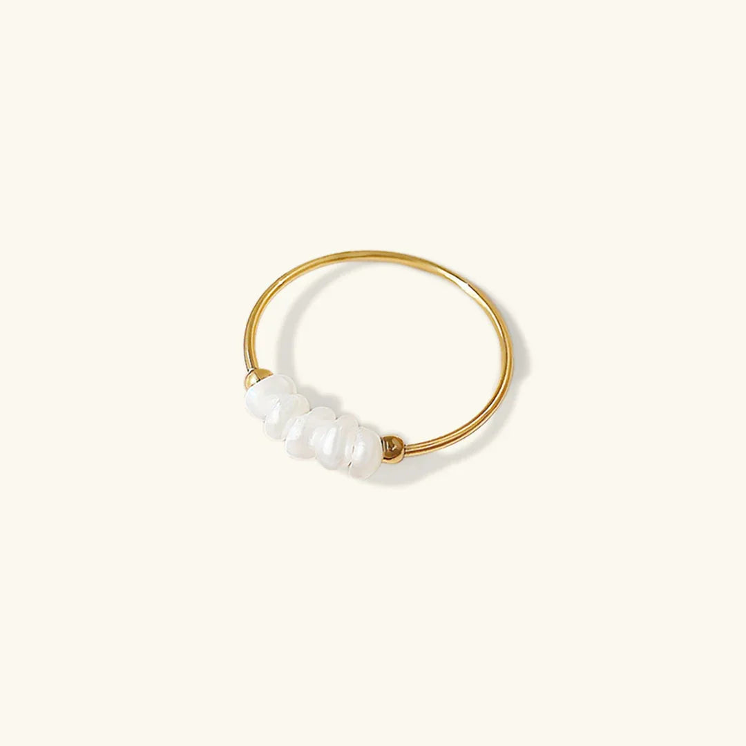[Topon]Magnolia Freshwater Pearl Gold Ring