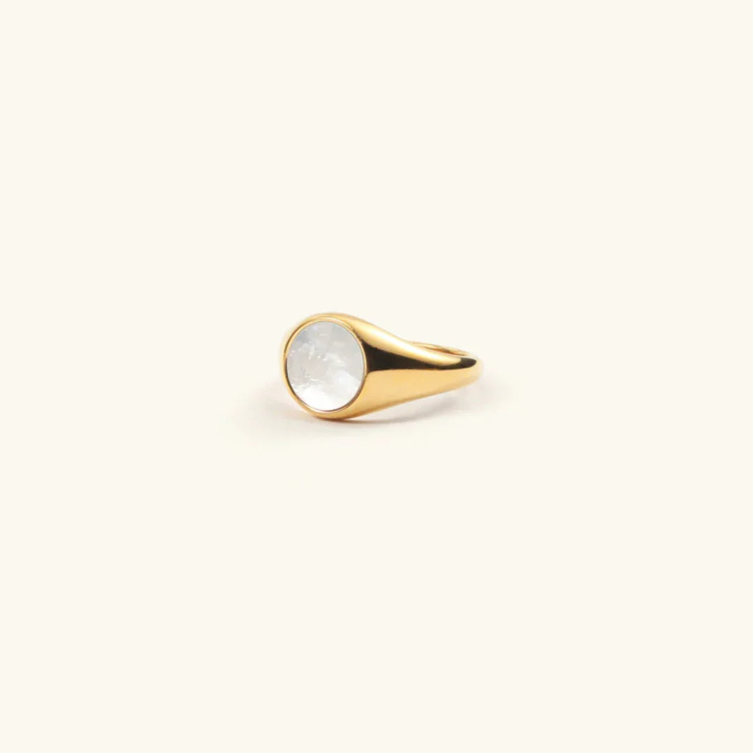 [Topon]Mother Of Pearl Gold Ring