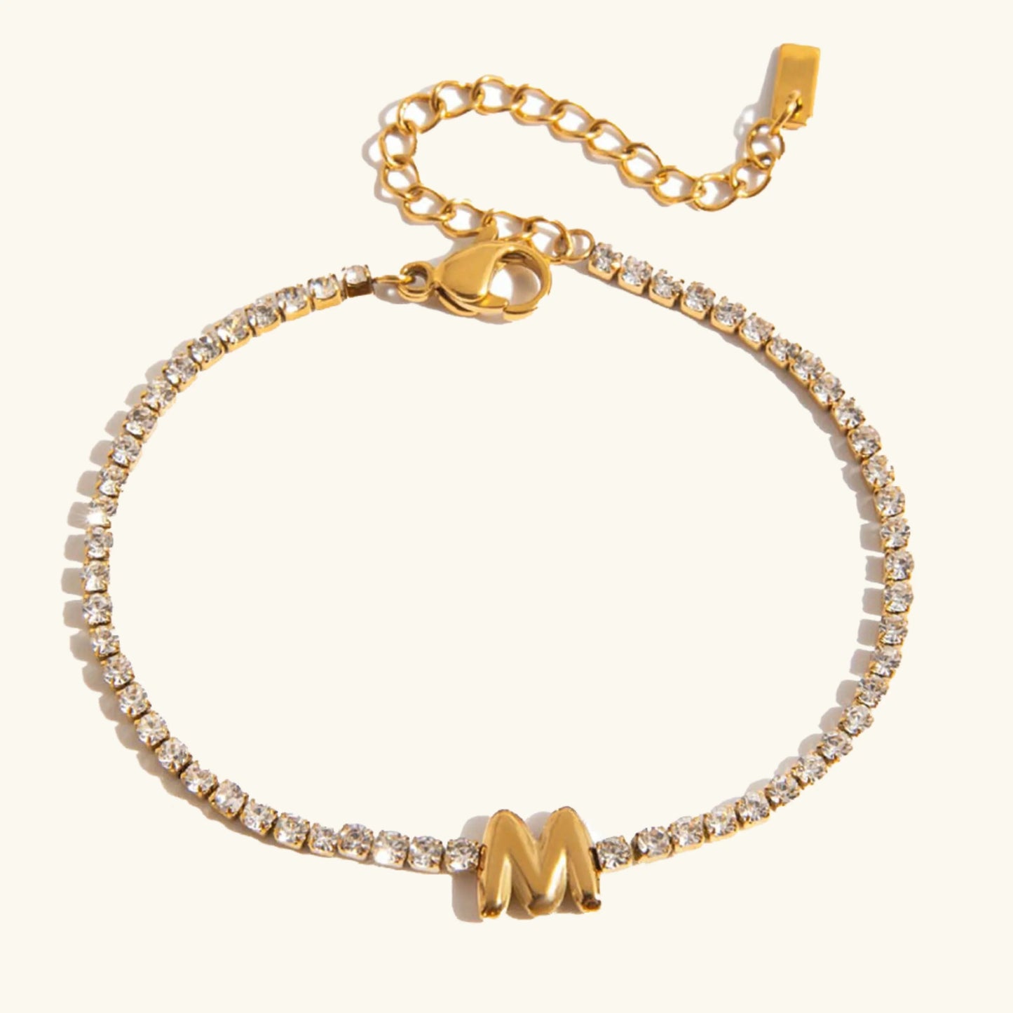 [Topon]Avaria Bubble Letter Tennis Bracelet