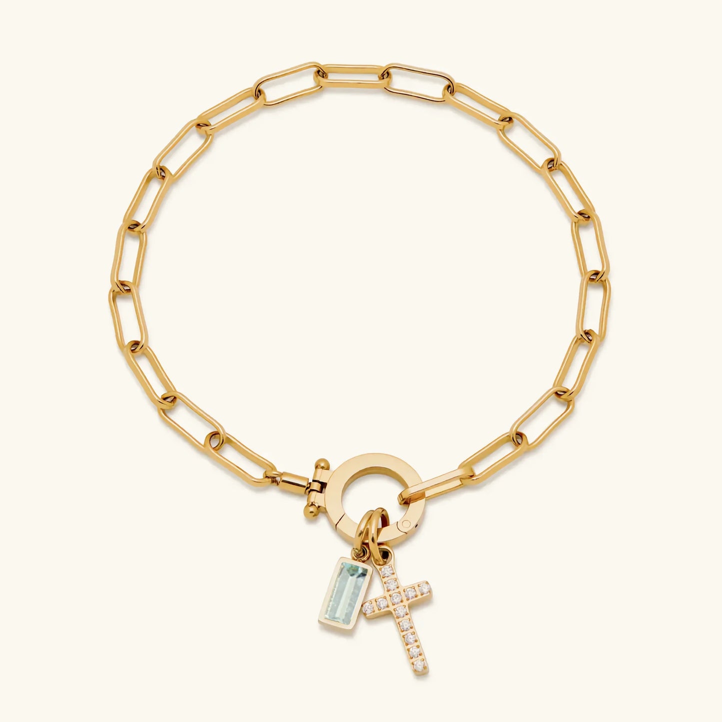 [Topon]Annabella Birthstone Cross Bracelet