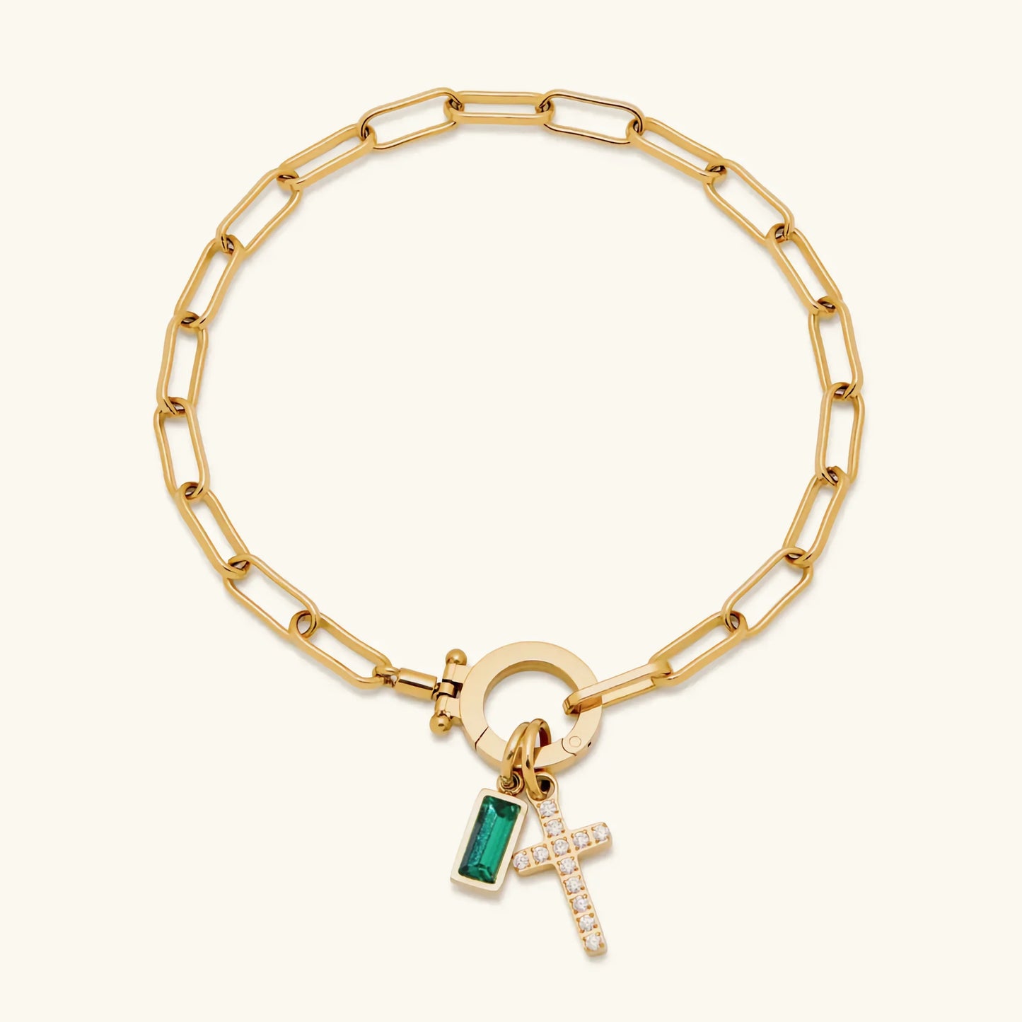 [Topon]Annabella Birthstone Cross Bracelet