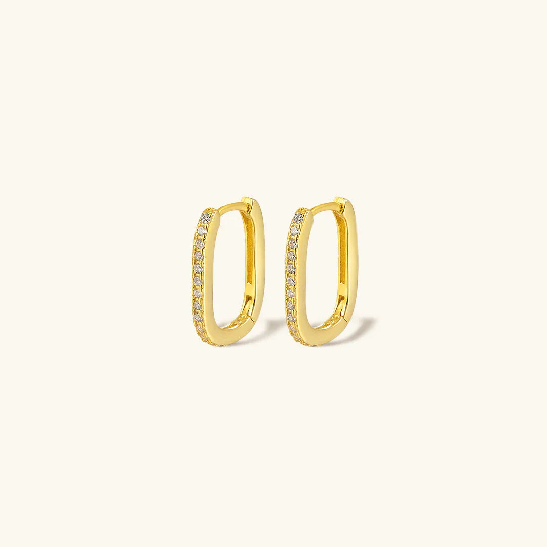 [Topon]Melissa Oval Hoop Earrings