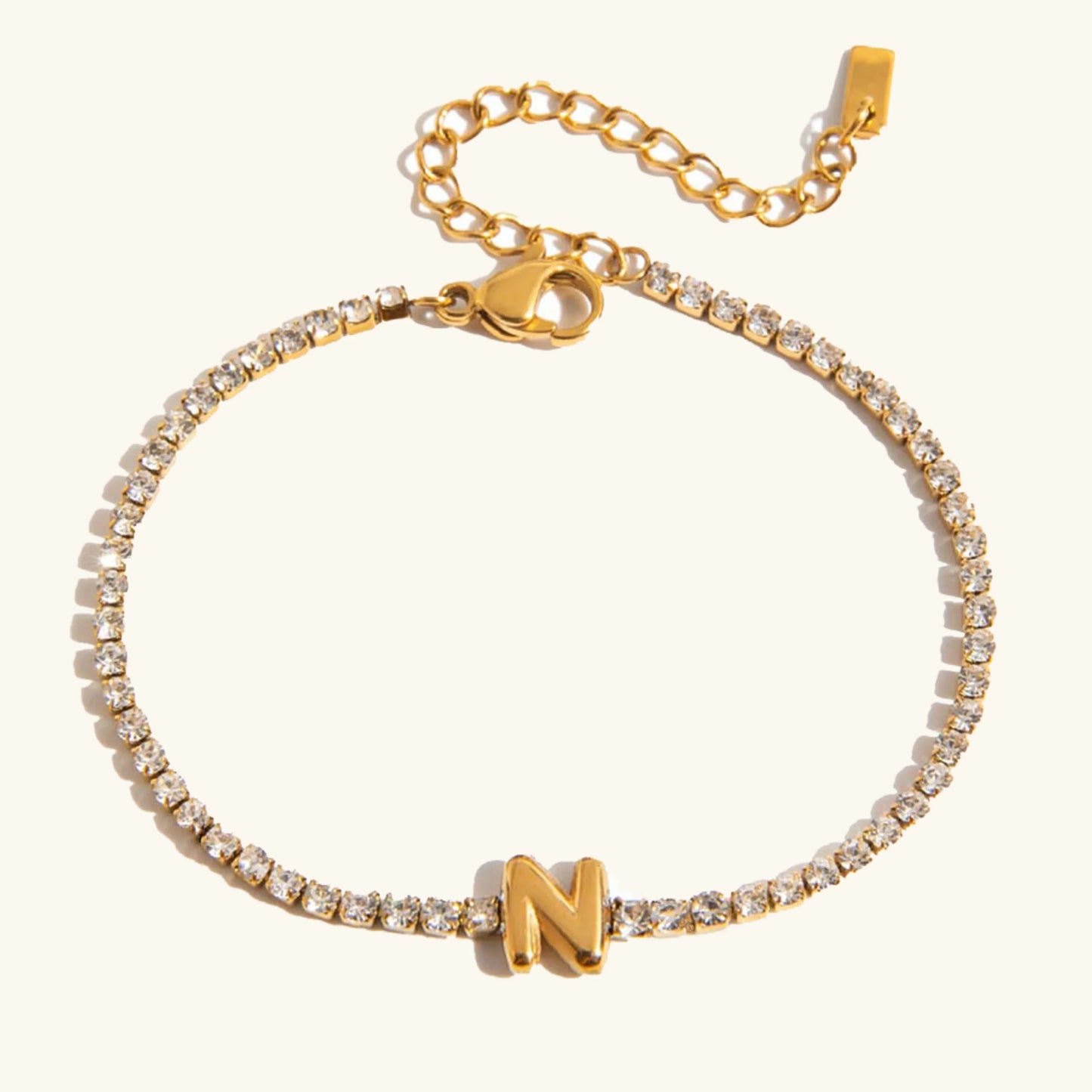 [Topon]Avaria Bubble Letter Tennis Bracelet