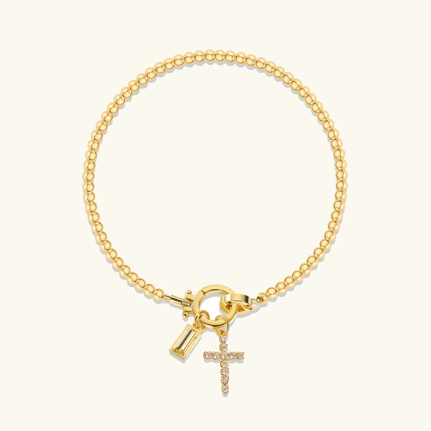 [Topon]Amalia Birthstone Cross Bracelet