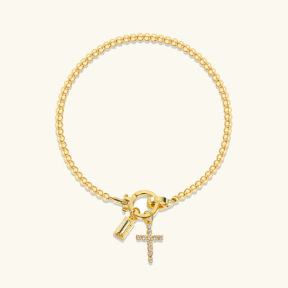[Topon]Amalia Birthstone Cross Bracelet
