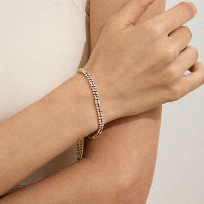 [Topon]Florabelle Double Tennis Bracelet