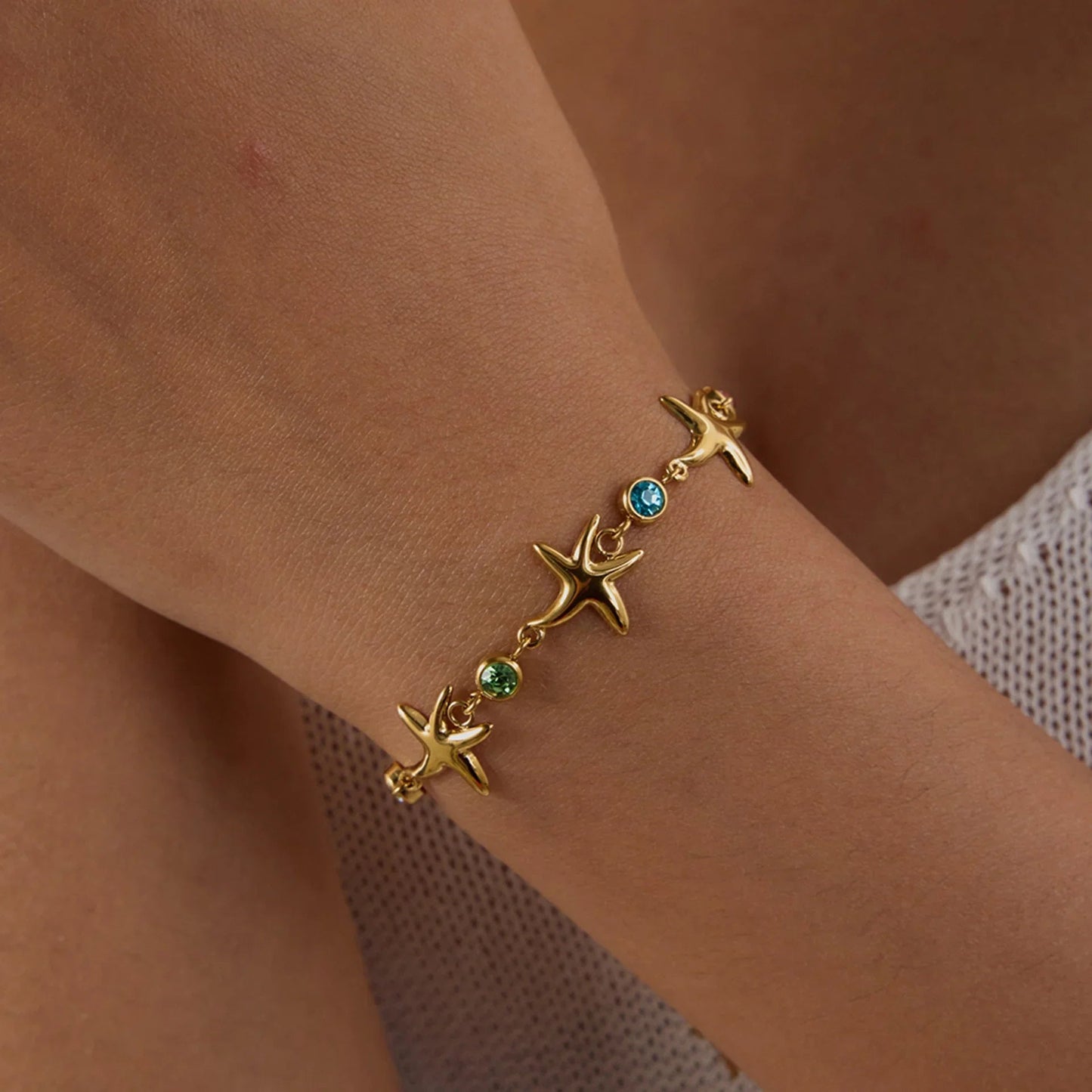 [Topon]Kristine Golden Starfish Bracelet