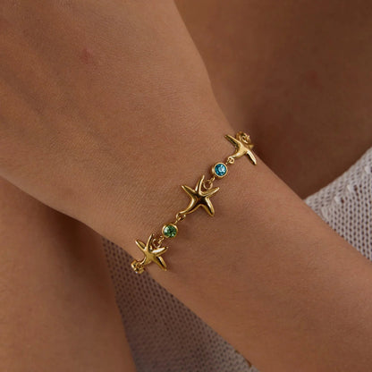 [Topon]Kristine Golden Starfish Bracelet