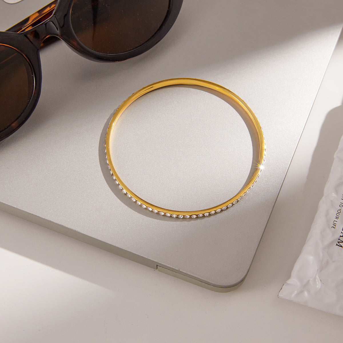 [Topon]Kalista Diamond Gold Bangle