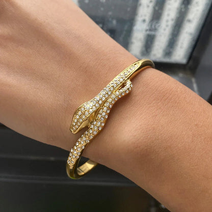 [Topon]Rosalee Serpentine Diamond Bangle